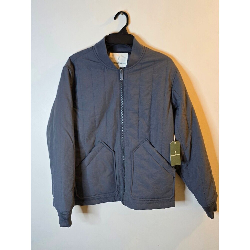 Mutual Weave Nylon Bomber Jacket Mens Small